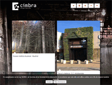 Tablet Screenshot of cimbraarquitectos.com